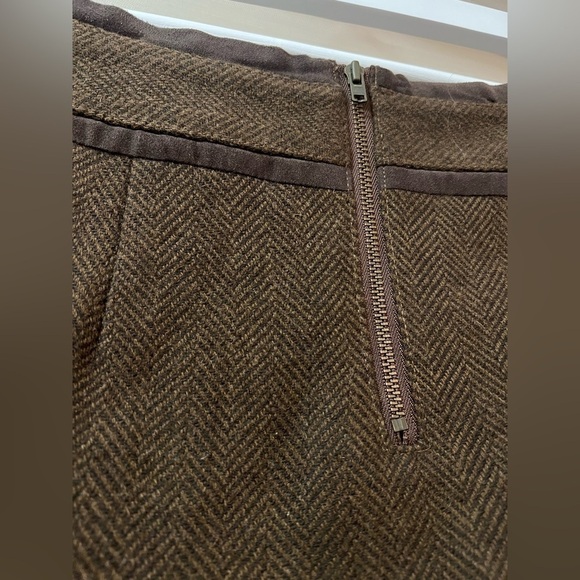 ⚫️ BOGO Bob timberlake brown wool women’s skirt size 2 - Picture 4 of 6